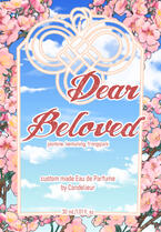 [layout design] parfume label Dear Beloved